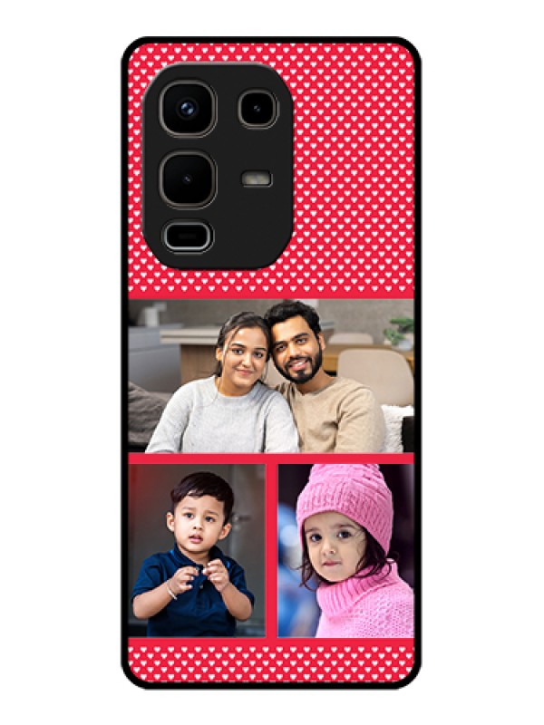 Custom Infinix Note 50s 5G Custom Glass Phone Case - Bulk Photo Upload Design