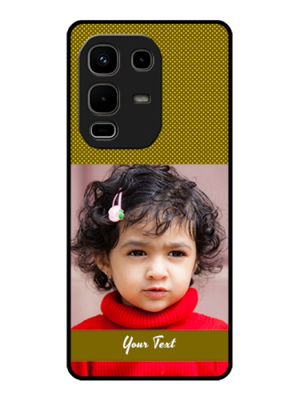 Custom Infinix Note 50s 5G Custom Glass Phone Case - Simple Green Color Design