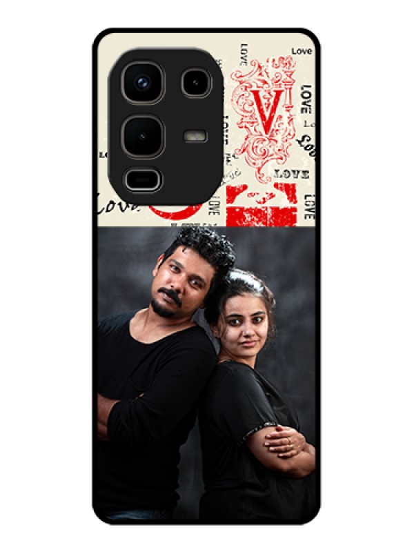 Custom Infinix Note 50s 5G Custom Glass Phone Case - Trendy Love Design Case