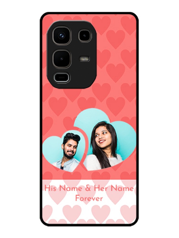 Custom Infinix Note 50s 5G Custom Glass Phone Case - Couple Pic Upload Design