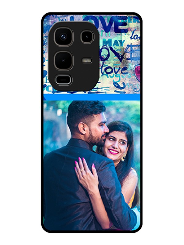 Custom Infinix Note 50s 5G Custom Glass Phone Case - Colorful Love Design