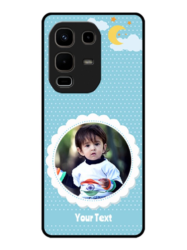 Custom Infinix Note 50s 5G Custom Glass Phone Case - Violet Pattern Design