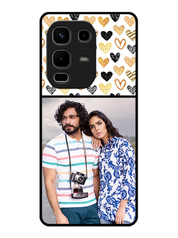 Custom Infinix Note 50s 5G Custom Glass Phone Case - Love Symbol Design