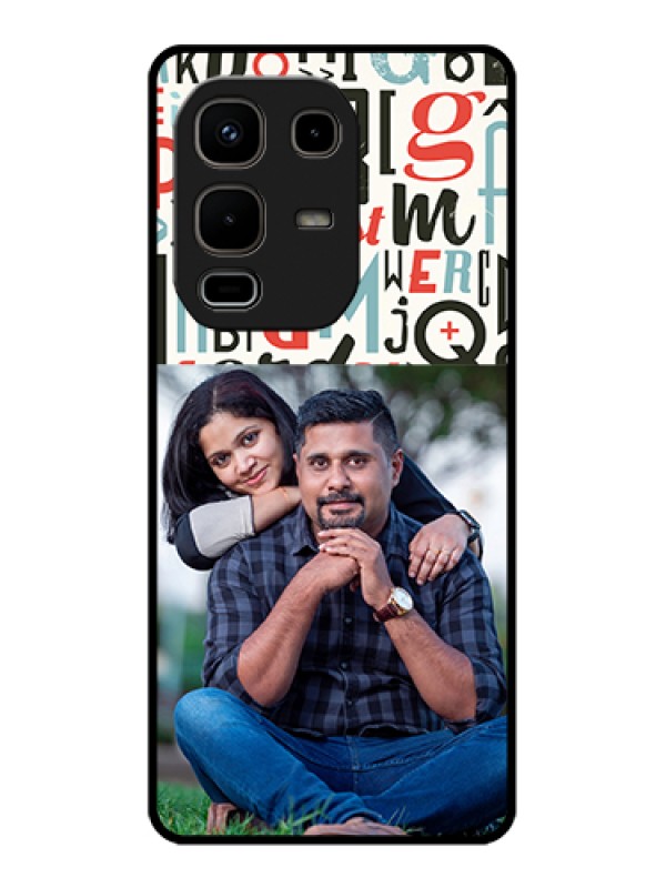 Custom Infinix Note 50s 5G Custom Glass Phone Case - Alphabet Design
