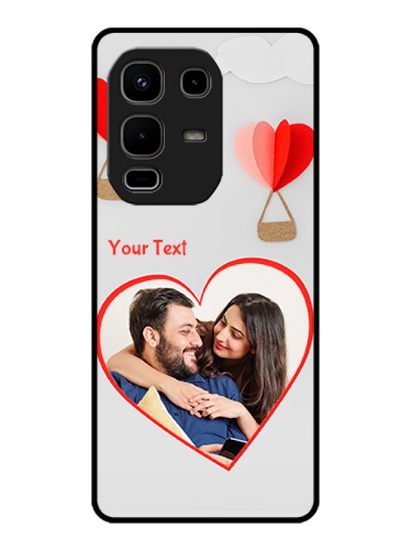 Custom Infinix Note 50s 5G Custom Glass Phone Case - Parachute Love Design