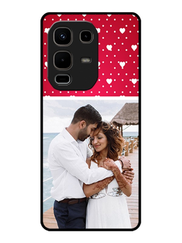 Custom Infinix Note 50s 5G Custom Glass Phone Case - Hearts Mobile Case Design