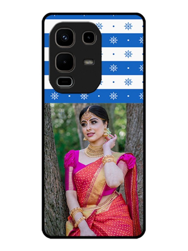 Custom Infinix Note 50s 5G Custom Glass Phone Case - Snow Pattern Design