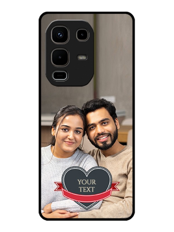 Custom Infinix Note 50s 5G Custom Glass Phone Case - Just Married Couple Design