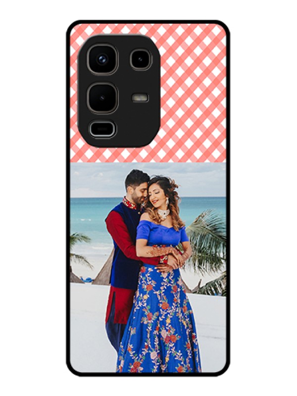 Custom Infinix Note 50s 5G Custom Glass Phone Case - Pink Pattern Design