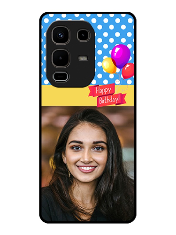 Custom Infinix Note 50s 5G Custom Glass Phone Case - Happy Birthday Design