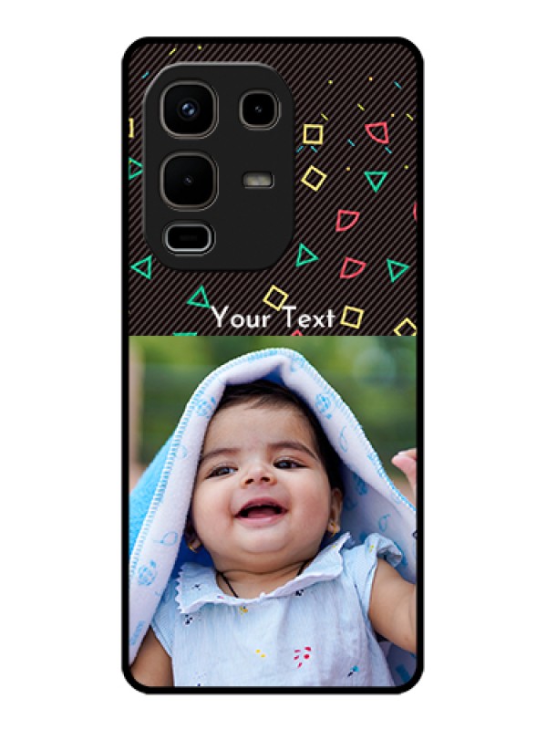 Custom Infinix Note 50s 5G Custom Glass Phone Case - With Confetti Birthday Design