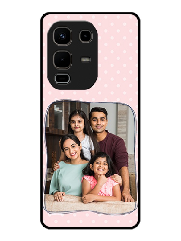 Custom Infinix Note 50s 5G Custom Glass Phone Case - Family With Dots Design
