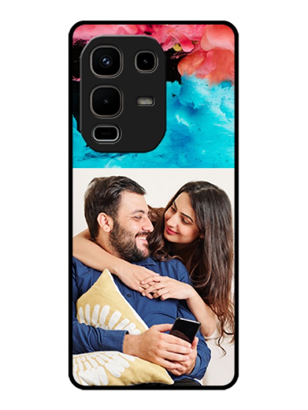 Custom Infinix Note 50s 5G Custom Glass Phone Case - Quote With Acrylic Painting Design