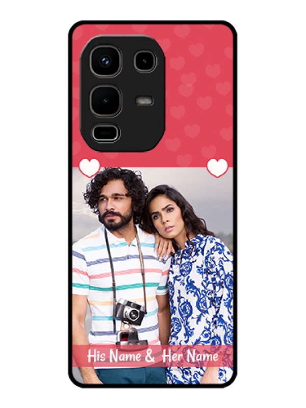 Custom Infinix Note 50s 5G Custom Glass Phone Case - Simple Love Design