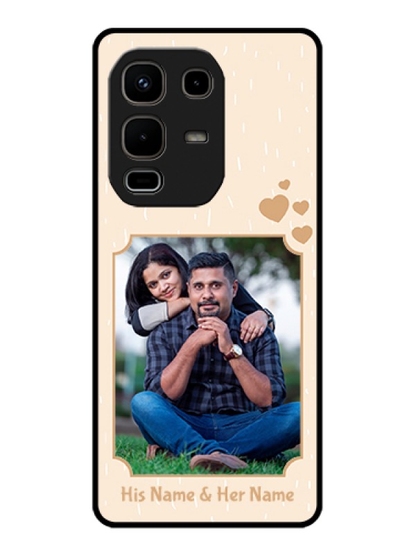 Custom Infinix Note 50s 5G Custom Glass Phone Case - With Confetti Love Design