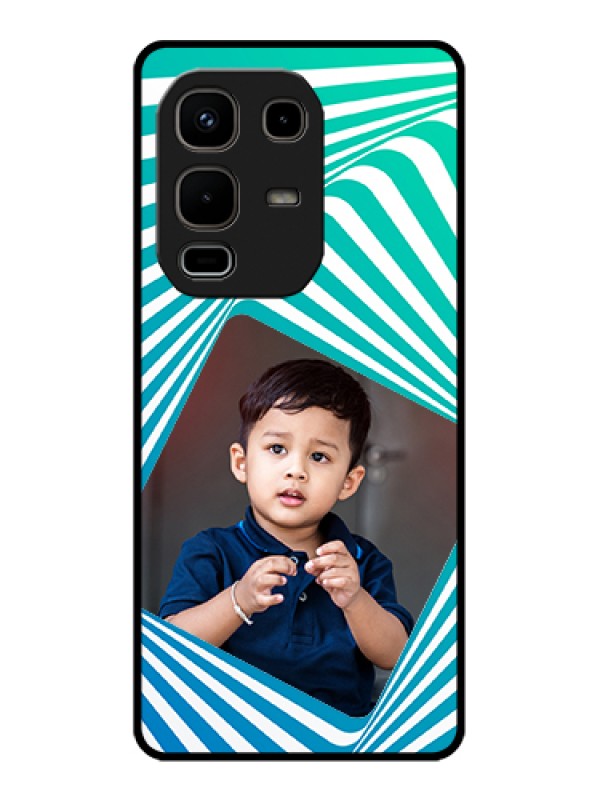 Custom Infinix Note 50s 5G Custom Glass Phone Case - Abstract Spiral Design