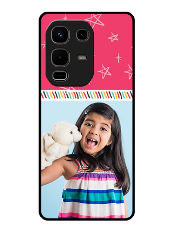 Custom Infinix Note 50s 5G Custom Glass Phone Case - Line Art Design