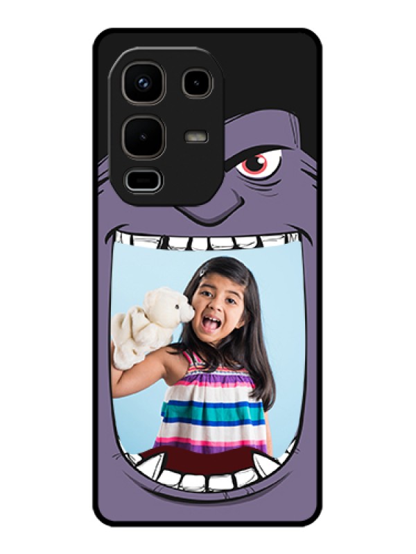 Custom Infinix Note 50s 5G Custom Glass Phone Case - Angry Monster Design