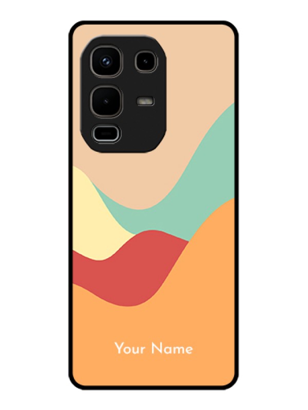 Custom Infinix Note 50s 5G Custom Glass Phone Case - Ocean Waves Multi - Colour Design