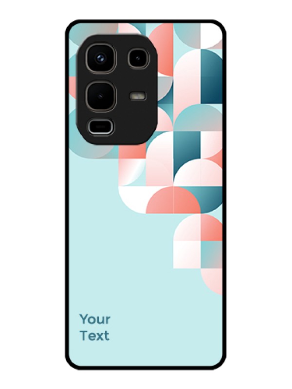 Custom Infinix Note 50s 5G Custom Glass Phone Case - Stylish Semi - Circle Pattern Design
