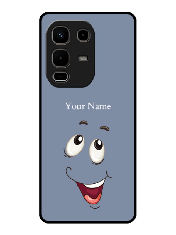 Custom Infinix Note 50s 5G Custom Glass Phone Case - Laughing Cartoon Face Design