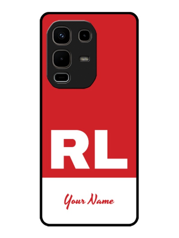 Custom Infinix Note 50s 5G Custom Glass Phone Case - Dual Tone Custom Text Design