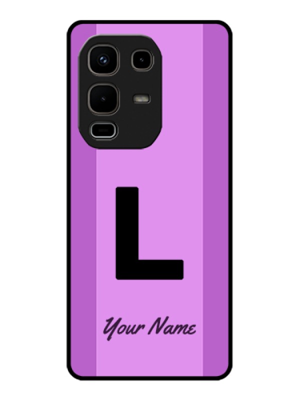 Custom Infinix Note 50s 5G Custom Glass Phone Case - Tricolor Custom Text Design