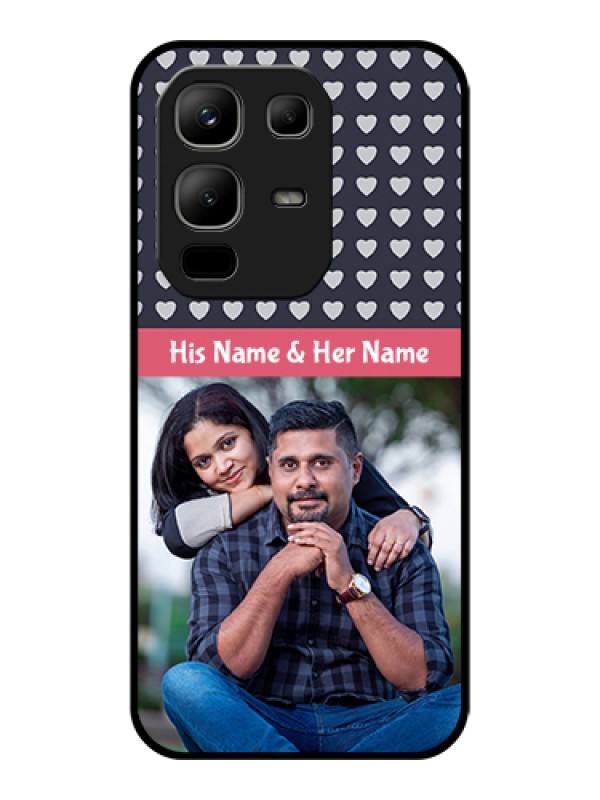 Custom Infinix Note 50x 5G Custom Glass Phone Case - Love Symbols Design