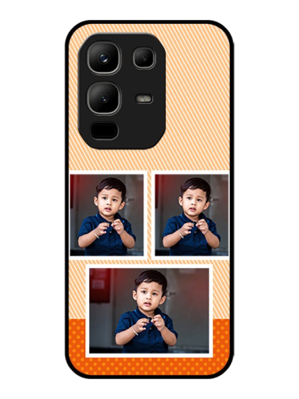 Custom Infinix Note 50x 5G Custom Glass Phone Case - Bulk Photos Upload Design