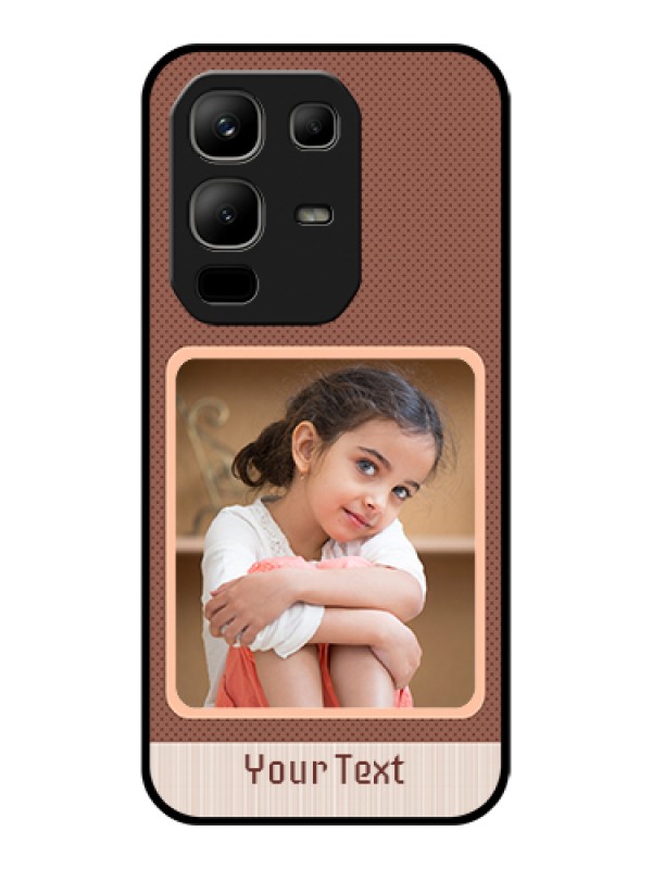 Custom Infinix Note 50x 5G Custom Glass Phone Case - Simple Pic Upload Design