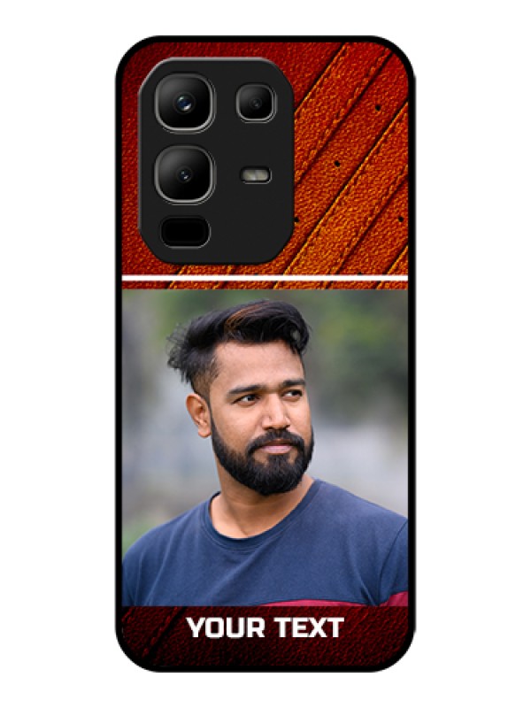 Custom Infinix Note 50x 5G Custom Glass Phone Case - Leather Phone Case Design