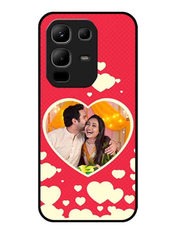 Custom Infinix Note 50x 5G Custom Glass Phone Case - Love Symbols Phone Cover Design