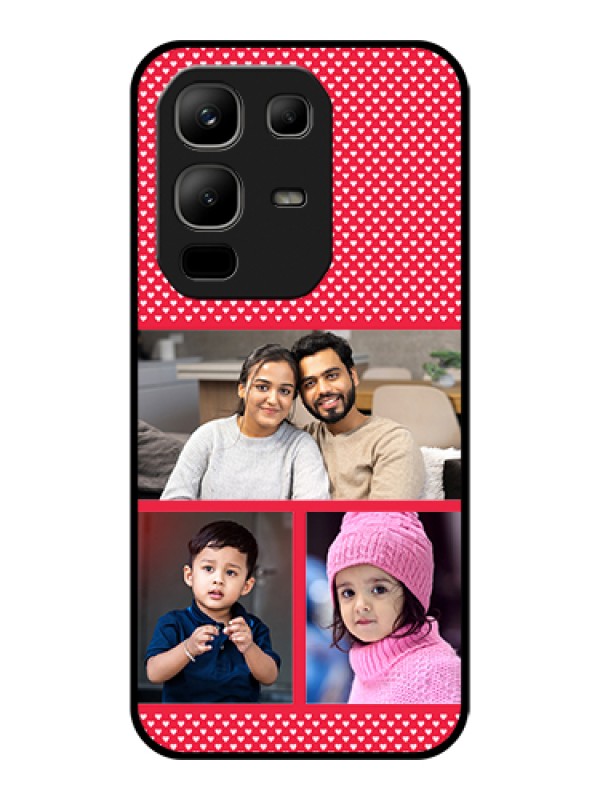 Custom Infinix Note 50x 5G Custom Glass Phone Case - Bulk Photo Upload Design