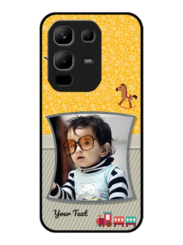 Custom Infinix Note 50x 5G Custom Glass Phone Case - Baby Picture Upload Design