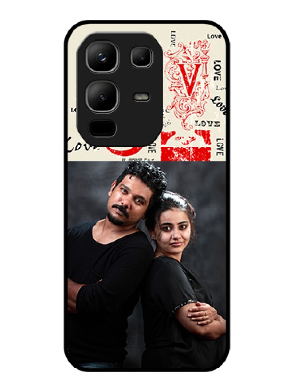 Custom Infinix Note 50x 5G Custom Glass Phone Case - Trendy Love Design Case