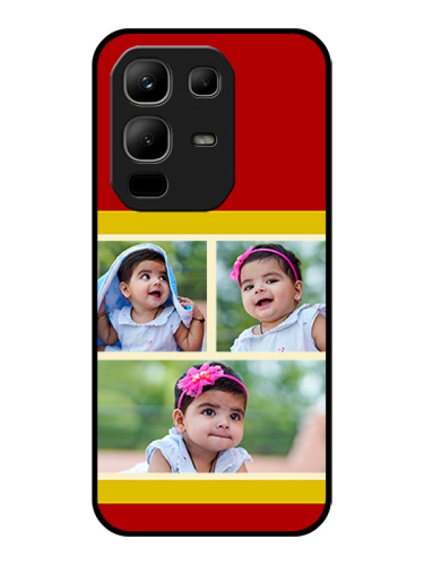 Custom Infinix Note 50x 5G Custom Glass Phone Case - Multiple Pic Upload Design