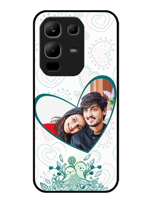 Custom Infinix Note 50x 5G Custom Glass Phone Case - Premium Couple Design