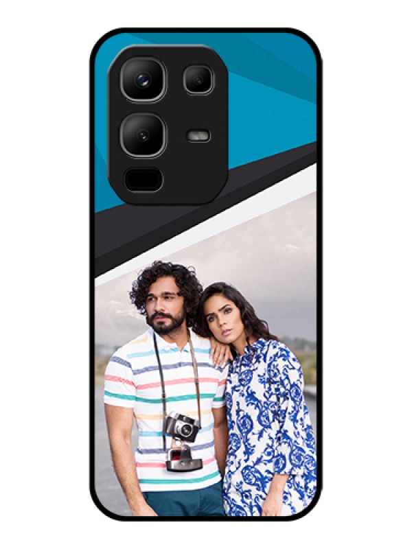 Custom Infinix Note 50x 5G Custom Glass Phone Case - Simple Pattern Photo Upload Design