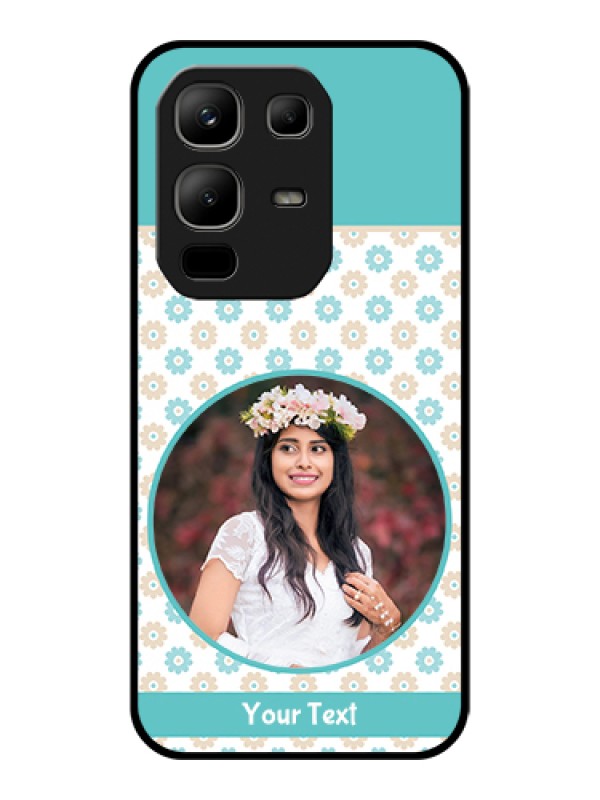 Custom Infinix Note 50x 5G Custom Glass Phone Case - Beautiful Flowers Design