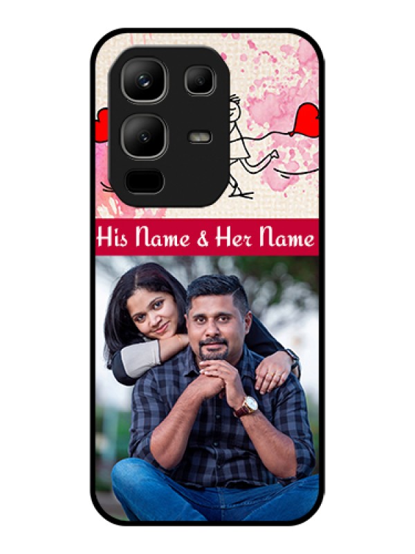 Custom Infinix Note 50x 5G Custom Glass Phone Case - You And Me Case Design