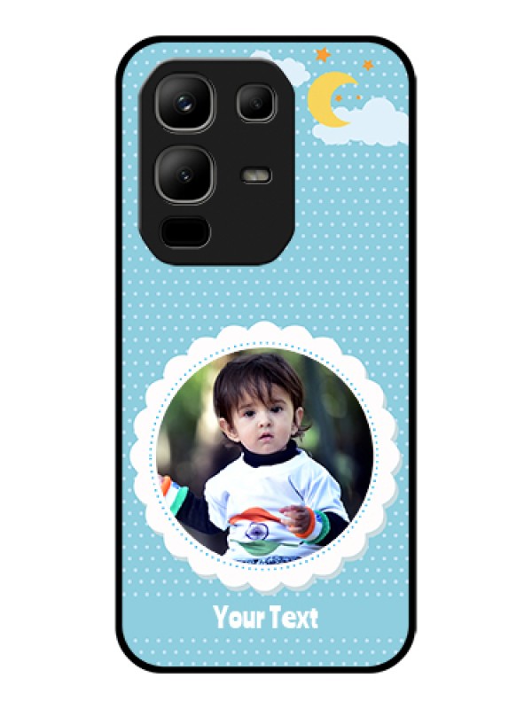 Custom Infinix Note 50x 5G Custom Glass Phone Case - Violet Pattern Design