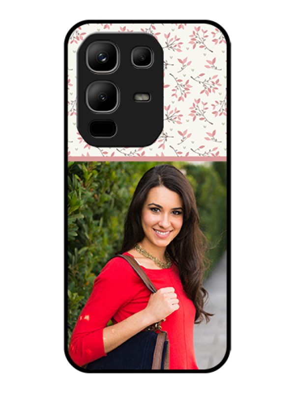 Custom Infinix Note 50x 5G Custom Glass Phone Case - Stunning Floral Design
