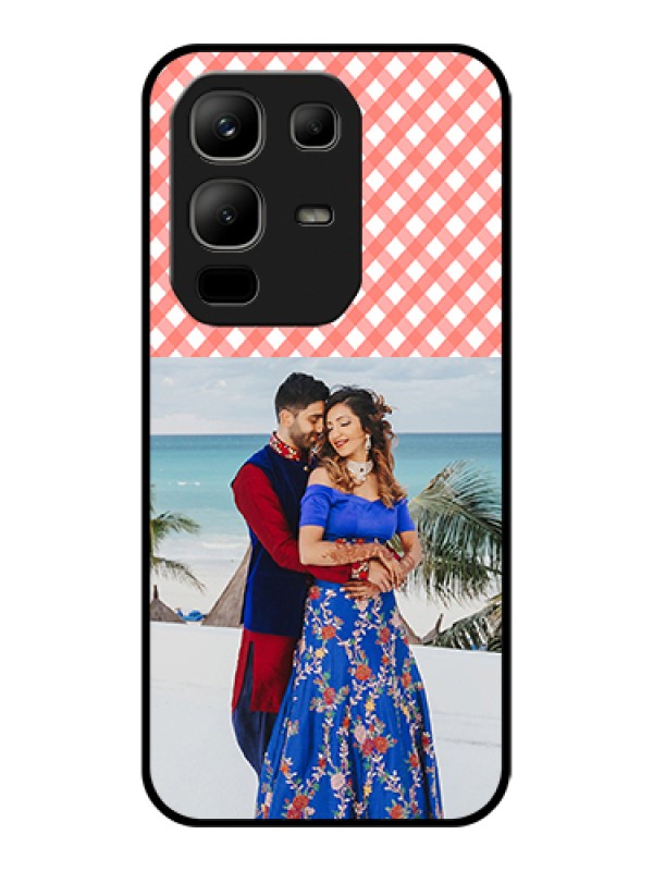 Custom Infinix Note 50x 5G Custom Glass Phone Case - Pink Pattern Design