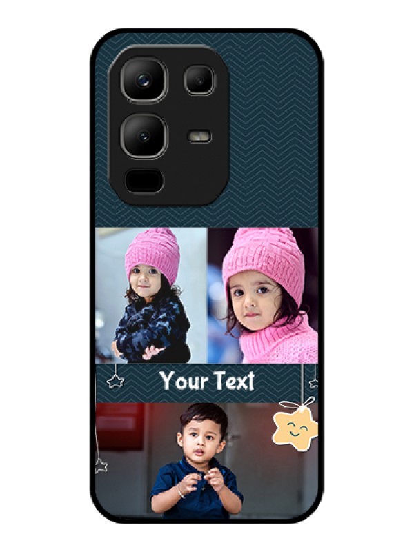 Custom Infinix Note 50x 5G Custom Glass Phone Case - Hanging Stars Design