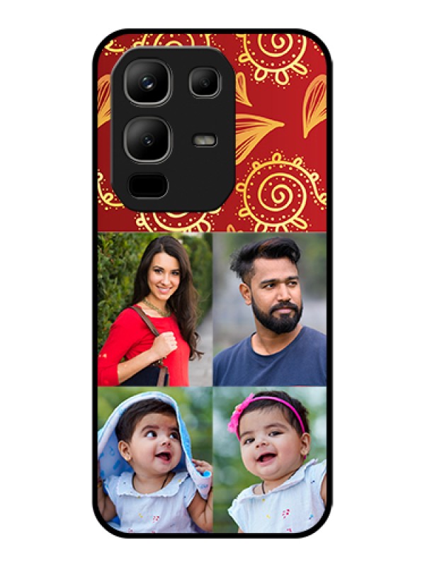 Custom Infinix Note 50x 5G Custom Glass Phone Case - 4 Image Traditional Design