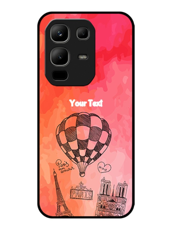 Custom Infinix Note 50x 5G Custom Glass Phone Case - Paris Theme Design
