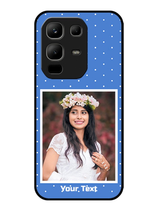 Custom Infinix Note 50x 5G Custom Glass Phone Case - Polka Dots Design