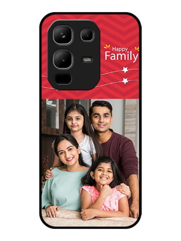 Custom Infinix Note 50x 5G Custom Glass Phone Case - Happy Family Design