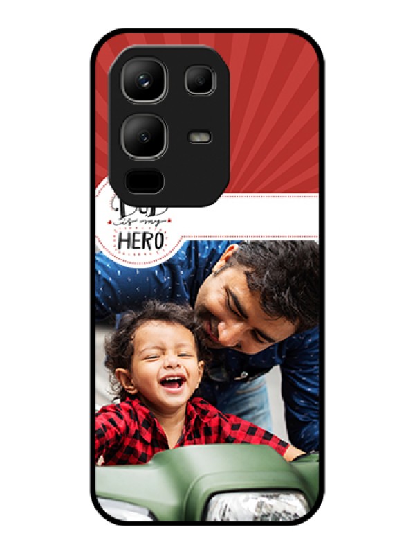 Custom Infinix Note 50x 5G Custom Glass Phone Case - My Dad Hero Design