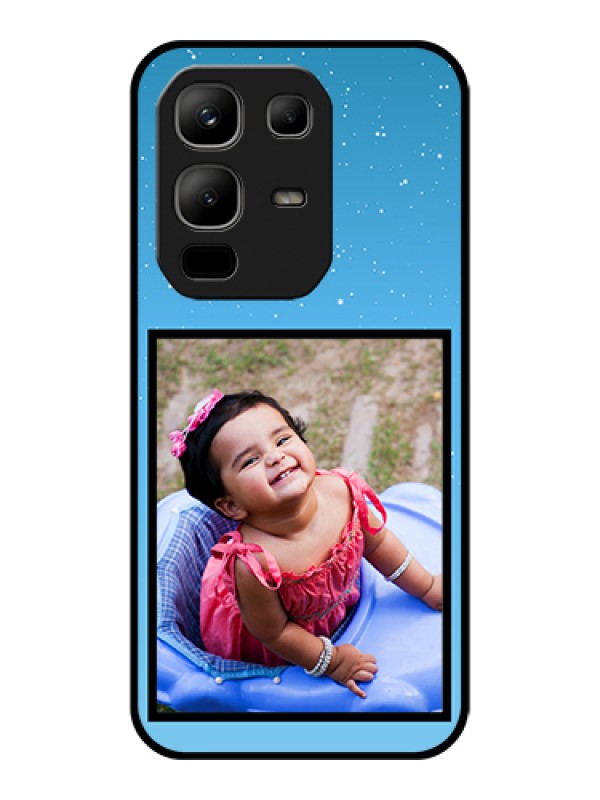 Custom Infinix Note 50x 5G Custom Glass Phone Case - Wave Pattern Colorful Design